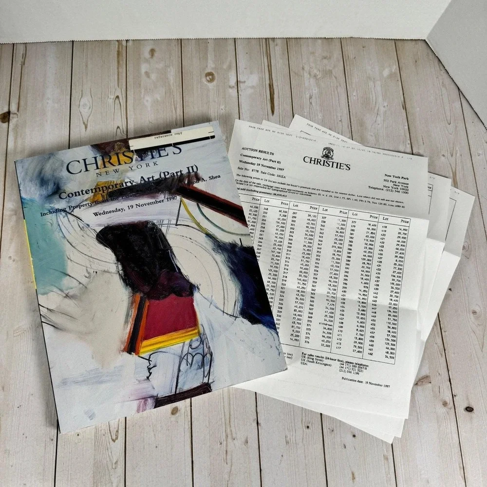 Christie's Contemporary Art Auction Catalog Part II 1997 Warhol Basquiat